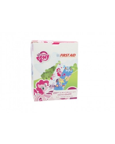 Adhesive Strip American® White Cross Stat Strip® 3/4 X 3 Inch Plastic Rectangle Kid Design (My Little Pony) Sterile